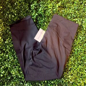 Black Full-Length Leggings with Soft Matte Finish